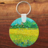 Porte-clés Champ de Van Gogh avec Iris près d'Arles (Recto)