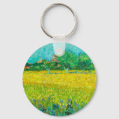 Porte-clés Champ de Van Gogh avec Iris près d'Arles (Verso)