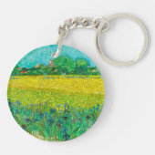 Porte-clés Champ de Van Gogh avec Iris près d'Arles (Dos)