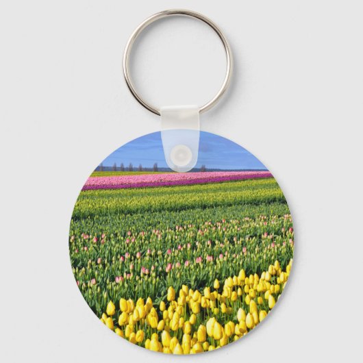 Porte-clés Champ des tulipes de printemps (Recto)