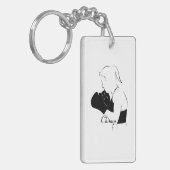 Porte-clés Champ Femme Boxer (Devant gauche)