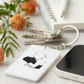 Porte-clés Champ Femme Boxer (Devant droit)