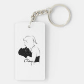 Porte-clés Champ Femme Boxer (Dos)