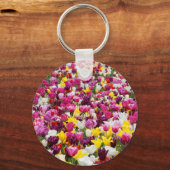 Porte-clés champ plein de tulipes (Recto)