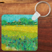 Porte-clés Champ Van Gogh avec Irises près d'Arles (Verso)