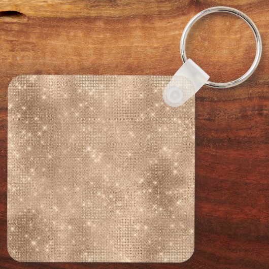 Porte-clés Champagne Glitz Crème Leopard (Verso)