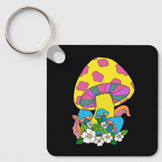 Porte-clés Champignon funky (Recto)