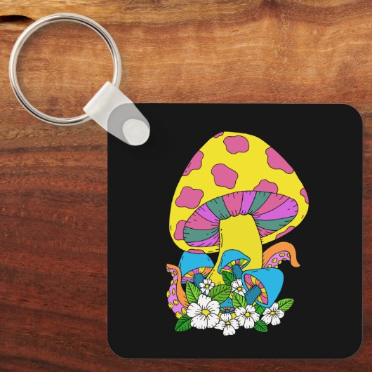 Porte-clés Champignon funky (Recto)