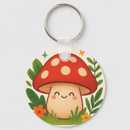 Porte-clés champignon mignon (Recto)