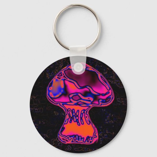 Porte-clés champignon psychodelique (Recto)