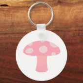 Porte-clés champignon rose (Recto)