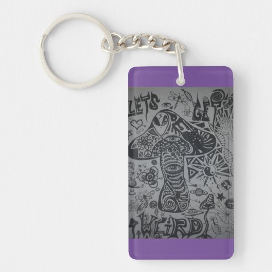 Porte-clés champignon trippy (Devant)