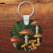 Porte-clés Champignons Amanite Tue-Mouches Forêt Botanique (Verso)