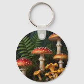 Porte-clés Champignons Amanite Tue-Mouches Forêt Botanique (Verso)