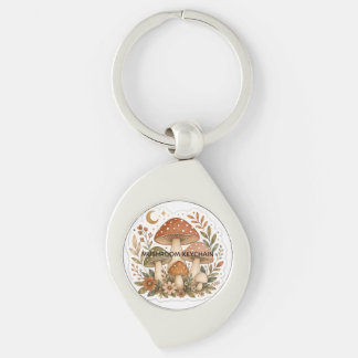 Porte-clés champignons boho