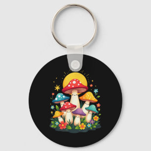 Porte-clés Champignons de champignons de champignons de Paris