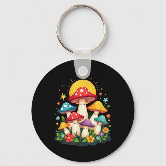 Porte-clés Champignons de champignons de champignons de Paris (Recto)