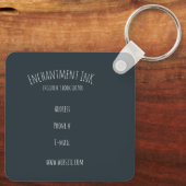 Porte-clés Champignons des tabourets~ carte de visite (Verso)