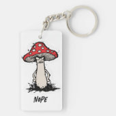Porte-clés Champignons en colère Dessin Sac à Phrase Sarcasti (Dos)