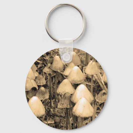 Porte-clés Champignons en Sepia (Recto)