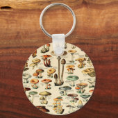 Porte-clés Champignons et champignons vintages (Recto)