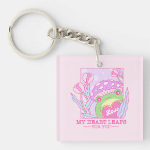 Porte-clés Champignons et grenouilles mignons - My Heart Leap