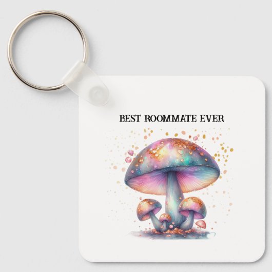 Porte-clés Champignons Iridescente Roomie Charme Meilleur col (Recto)