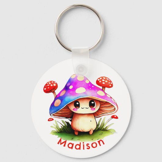 Porte-clés Champignons mignons (Recto)