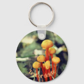 Porte-clés Champignons orange Nature Personnalisée (Verso)