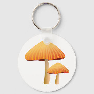 Porte-clés Champignons oranges