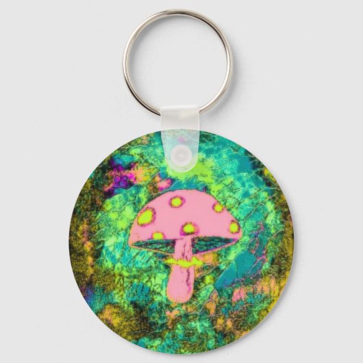 Porte-clés Champignons roses (Recto)