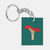 Porte-clés Champignons rouges caricaturés (Devant gauche)