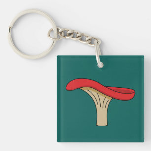 Porte-clés Champignons rouges caricaturés