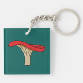 Porte-clés Champignons rouges caricaturés (Dos)
