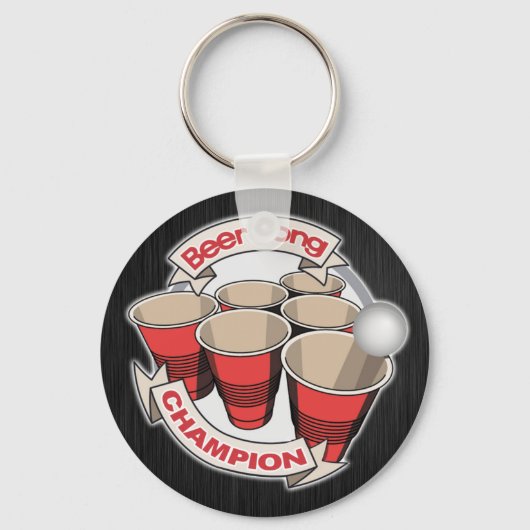 Porte-clés Champion Beer Pong Personnalisable (Recto)