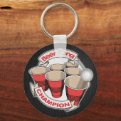 Porte-clés Champion Beer Pong Personnalisable (Recto)