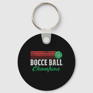 Porte-clés Champion de Bocce Byll Joueur de Bocci Italien Cha