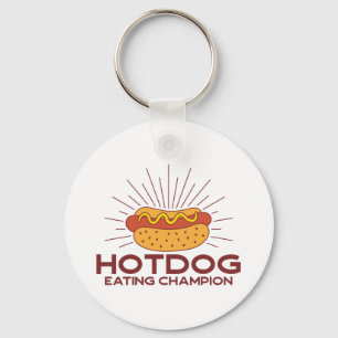 Porte-clés Champion de la mangeoire Hotdog