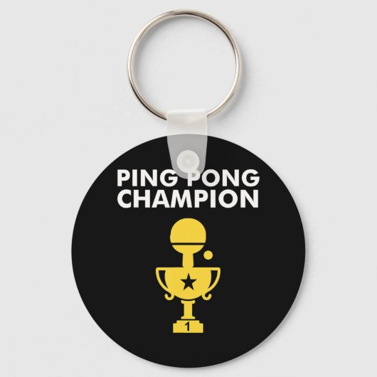 Porte-clés Champion de Ping Pong pour Champions de tennis de  (Recto)