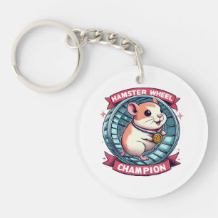 Porte-clés Champion de roue de hamster