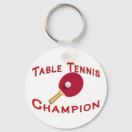 Porte-clés Champion de tennis de table (Recto)