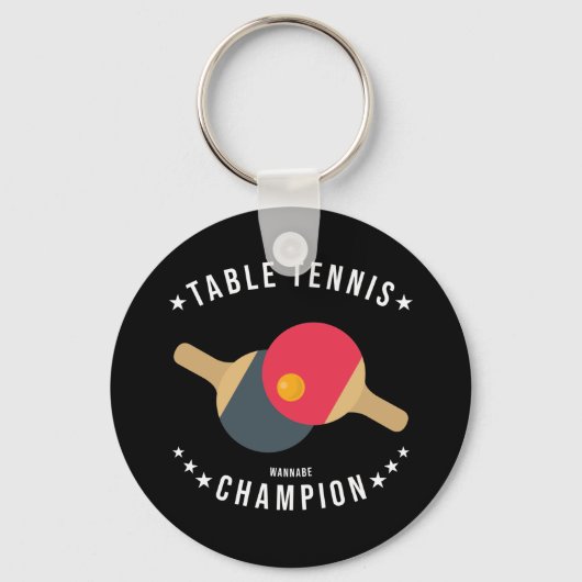 Porte-clés Champion de tennis de table (Wannabe) (Recto)
