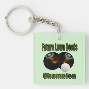 Porte-clés Champion du Futur Bowls de pelouse,