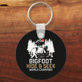 Porte-clés Champion du Monde de Cache-Cache de Bigfoot Drôle (Recto)