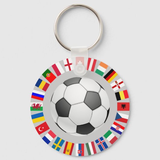 Porte-clés Championnat d'Europe de football 2016 (Recto)