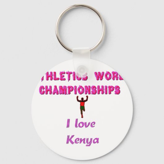 Porte-clés Championnats du monde d'athlétisme Kenya Runner :  (Recto)