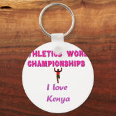 Porte-clés Championnats du monde d'athlétisme Kenya Runner :  (Recto)