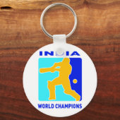 Porte-clés championne du monde de cricket inde (Recto)