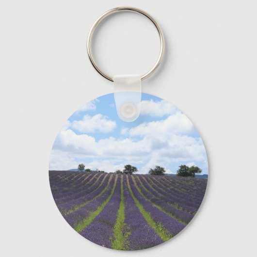 Porte-clés Champs de lavande violette près de Sault (Recto)