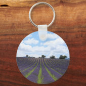 Porte-clés Champs de lavande violette près de Sault (Recto)